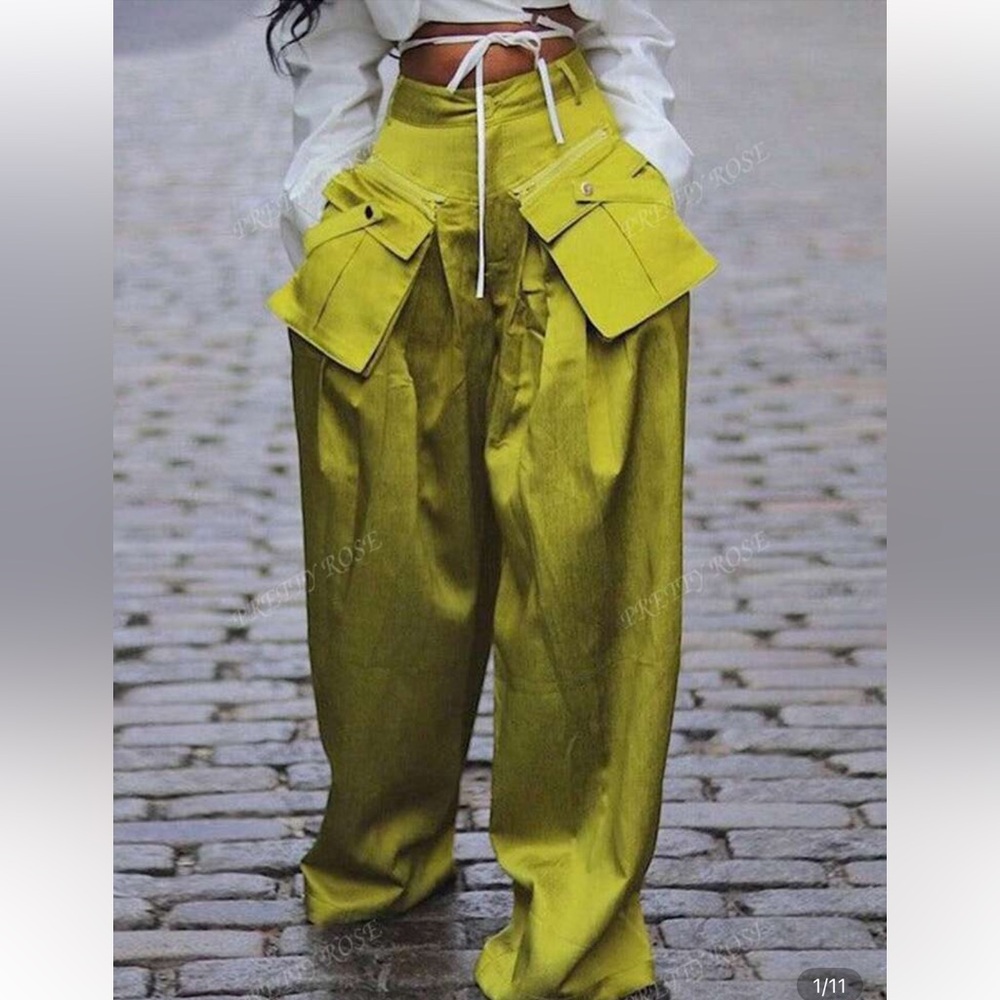 Olive Green Women's Pants